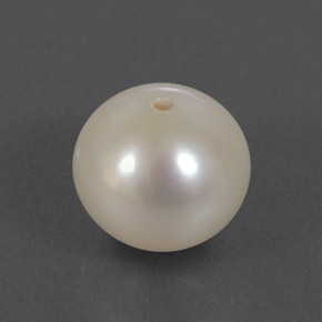 Perla naturale bianco da 4,00 ct, sfera / palla, opaco