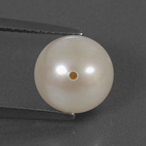 Perla naturale bianco da 4,00 ct, sfera / palla, opaco