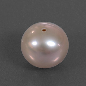 Perla naturale rosa da 3,36 ct, sfera / palla, opaco