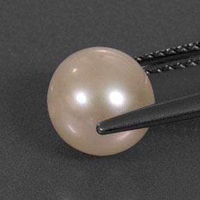 Perla naturale rosa da 3,34 ct, sfera / palla, opaco