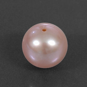 Perla naturale rosa da 2,99 ct, sfera / palla, opaco