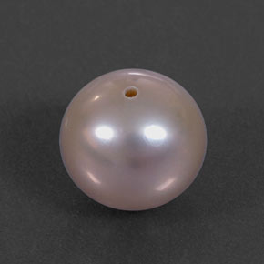 Perla naturale rosa da 3,40 ct, sfera / palla, opaco
