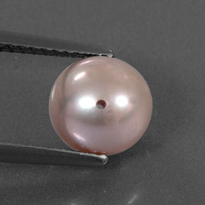 Perla naturale rosa da 3,07 ct, sfera / palla, opaco