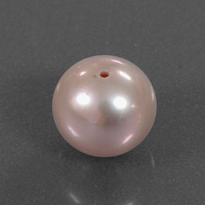 Perla naturale rosa da 3,07 ct, sfera / palla, opaco