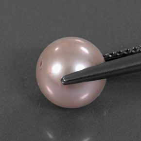 Perla naturale rosa da 3,07 ct, sfera / palla, opaco