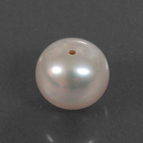 Perla naturale rosa da 3,22 ct, sfera / palla, opaco