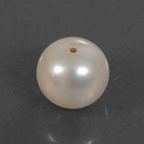 Perla naturale rosa da 3,10 ct, sfera / palla, opaco