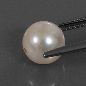 Perla naturale rosa da 3,10 ct, sfera / palla, opaco