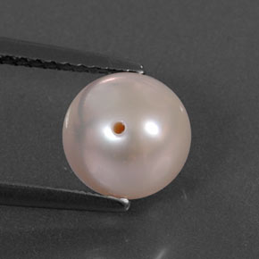 Perla naturale rosa da 2,92 ct, sfera / palla, opaco