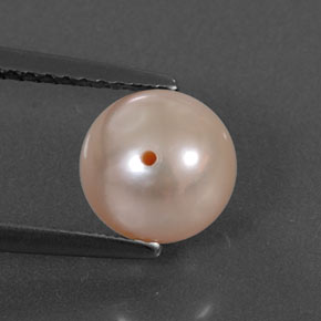 Perla naturale rosa da 2,94 ct, sfera / palla, opaco