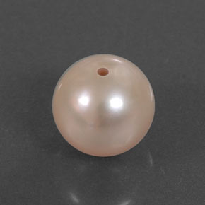 Perla naturale rosa da 2,94 ct, sfera / palla, opaco