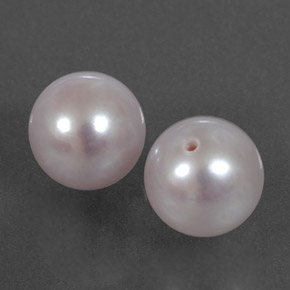 Gemme di Perla Rosa argento naturale da  ct, Sfera, Opaco