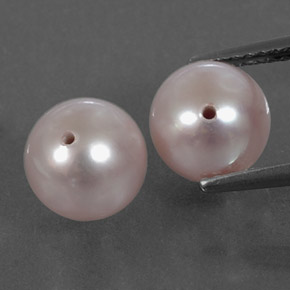 Gemme di Perla Rosa medio naturale da 5.79 ct, Sfera, Opaco