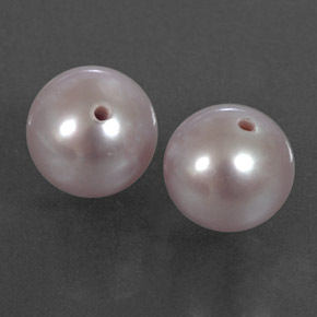 Perla naturale rosa da 5,51 ct, sfera / palla, opaco