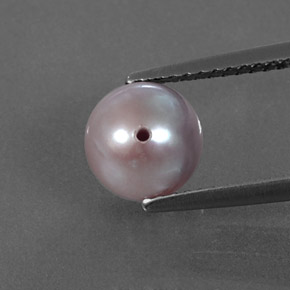 Perla naturale rosa da 2,58 ct, sfera / palla, opaco