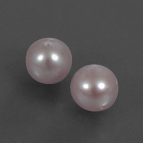 Perla naturale rosa da 5,55 ct, sfera / palla, opaco