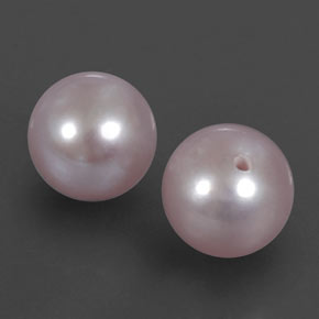 Perla naturale rosa da 5,60 ct, sfera / palla, opaco