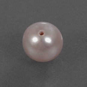 Perla naturale rosa da 2,43 ct, sfera / palla, opaco
