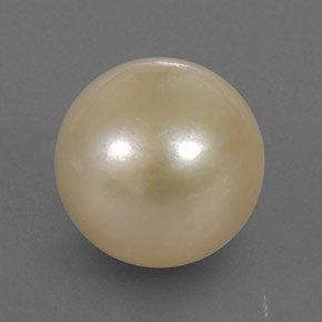Perla naturale oro da 14,49 ct, sfera / palla, opaco