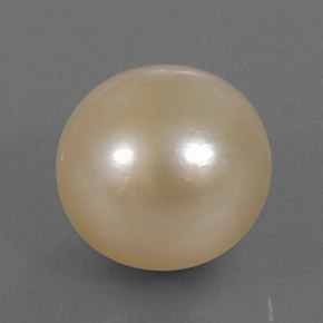 Perla naturale giallo da 14,95 ct, sfera / palla, opaco