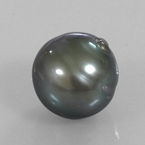 Perla Argento scuro naturale da 11.70 ct, Forma fantasia, Opaco