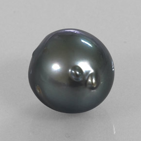Perla naturale grigio da 12,32 ct, forma fantasia, opaco