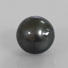 Perla naturale grigio da 9,85 ct, forma fantasia, opaco