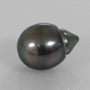 Perla naturale grigio da 13,07 ct, forma fantasia, opaco