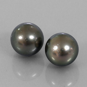 Perla naturale argento da  ct, sfera / palla, opaco