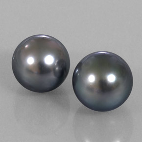 Perla naturale argento da  ct, sfera / palla, opaco