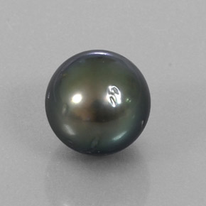 Perla Argento naturale da 9.57 ct, Sfera, Opaco