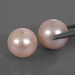 Perla naturale rosa da 6,27 ct, sfera / palla, opaco
