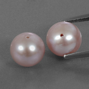 Perla naturale rosa da  ct, sfera / palla, opaco