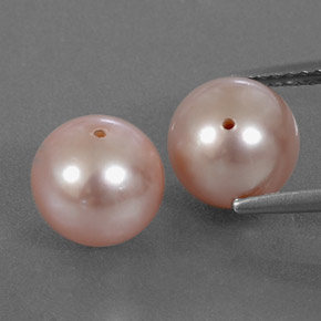 Perla naturale rosa da  ct, sfera / palla, opaco