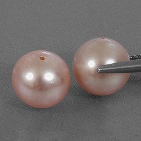 Perla naturale rosa da  ct, sfera / palla, opaco