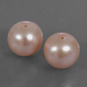 Gemme di Perla Rosa argento naturale da  ct, Sfera, Opaco