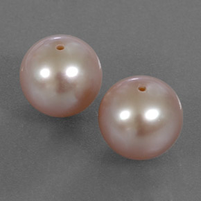 Perla naturale rosa da 6,30 ct, sfera / palla, opaco