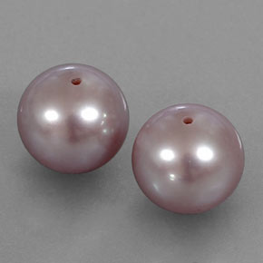 Gemme di Perla Rosa argento naturale da 6.40 ct, Sfera, Opaco