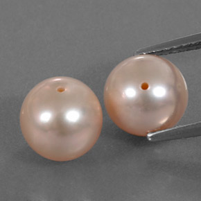 Perla naturale rosa da  ct, sfera / palla, opaco