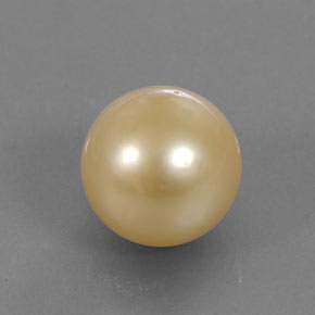 Perla Dorato naturale da 13.80 ct, Sfera, Opaco