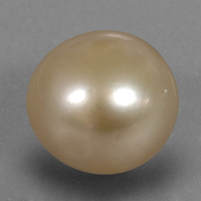 Perla Dorato naturale da 13.38 ct, Sfera, Opaco