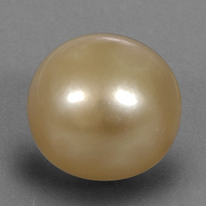 Perla naturale oro da 13,35 ct, sfera / palla, opaco