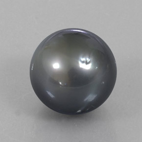 Perla Grigio scuro naturale da 13.20 ct, Sfera, Opaco