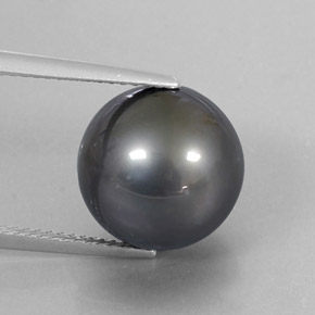Perla naturale argento da 13,13 ct, sfera / palla, opaco