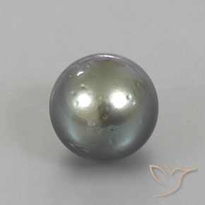 Perla Grigio medio-scuro naturale da 12.95 ct, Sfera, Opaco