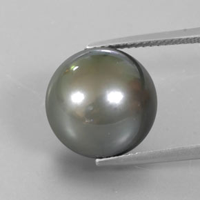 Perla Argento naturale da 14.80 ct, Sfera, Opaco