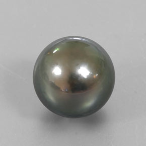 Perla Argento naturale da 14.80 ct, Sfera, Opaco