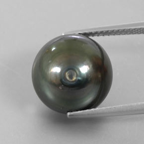 Perla Argento naturale da 15.48 ct, Sfera, Opaco