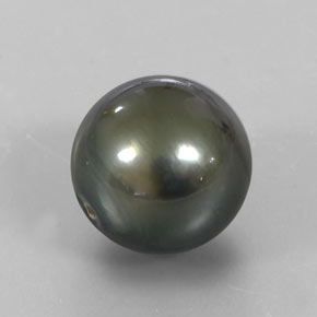 Perla Argento naturale da 15.48 ct, Sfera, Opaco