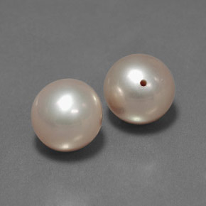 Perla naturale rosa da 6,24 ct, sfera / palla, opaco